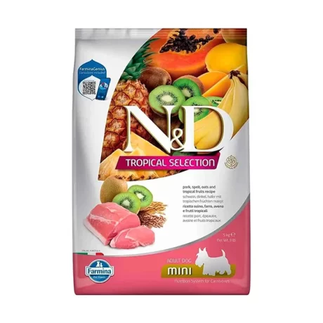 N&D Tropical Selection Domuzlu ve Kivili Küçük Irk Yetişkin Köpek Maması