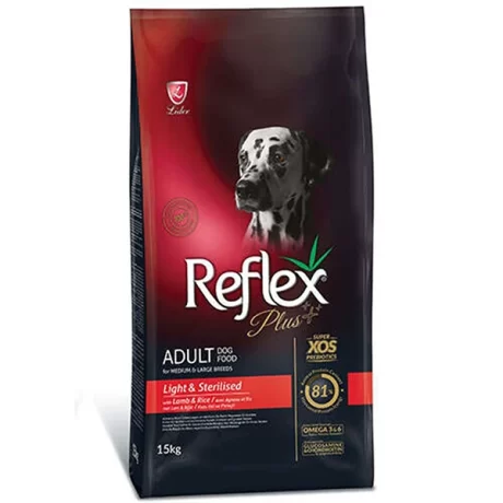 Reflex Plus Diyet Light Sterilised Kuzulu Yetişkin Köpek Maması