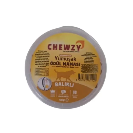 Chewzy Balıklı Yumuşak 130 Gr Köpek Ödül Maması