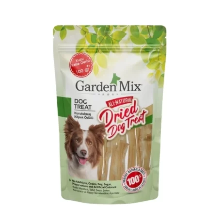 Garden Mix Kurutulmuş Kuzu Kelle Derisi 100 Gr Köpek Ödül Maması